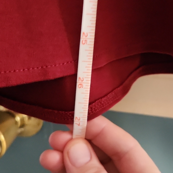 Red CK liquid touch button up shirt - Picture 5 of 5